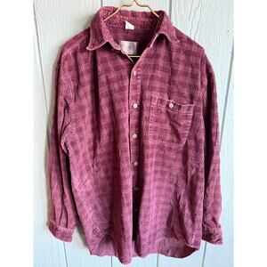 Vintage 90s Corduroy Button-Up Shirt – Territory Ahead Large